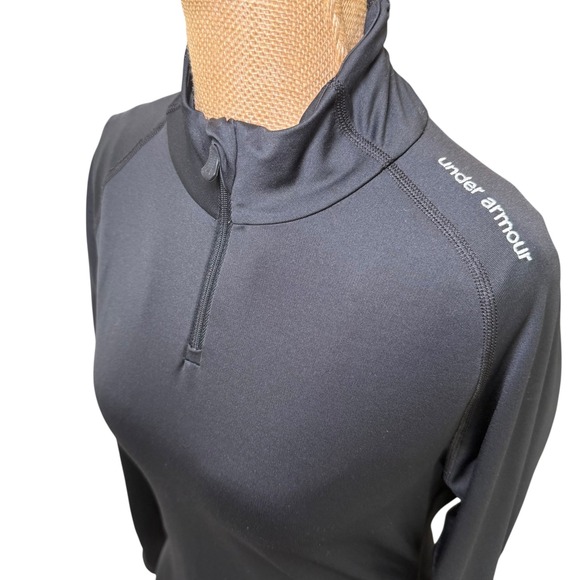 Under Armour Fitted ColdGear Pullover Top Thumbholes Athletic Large - Picture 2 of 9